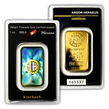 Argor Heraeus SA 1 Oz Kinebar TM - Investiční zlatý slitek