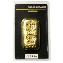 Otevřete Argor Heraeus SA 100 gramů - litý investiční zlatý slitek