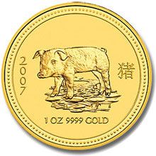 Náhled - 2007 Pig 1 Oz Australian gold coin
