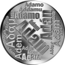 Česká jména - Adam - velká stříbrná medaile 1 Oz