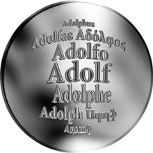 Česká jména - Adolf - velká stříbrná medaile 1 Oz