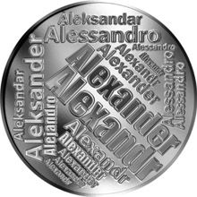 Česká jména - Alexandr - velká stříbrná medaile 1 Oz