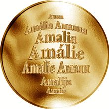Česká jména - Amálie - zlatá medaile