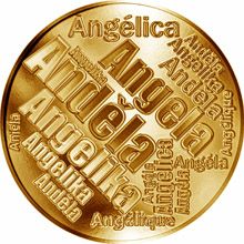 Česká jména - Anděla - velká zlatá medaile 1 Oz