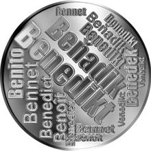 Česká jména - Benedikt - velká stříbrná medaile 1 Oz