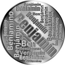 Česká jména - Benjamín - velká stříbrná medaile 1 Oz