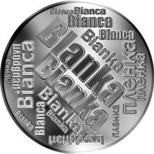 Česká jména - Blanka - velká stříbrná medaile 1 Oz