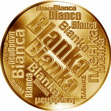 Česká jména - Blanka - velká zlatá medaile 1 Oz