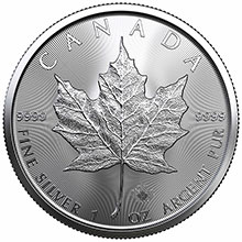 Otevřete Maple Leaf  1 Oz Unc. Investiční stříbrná mince