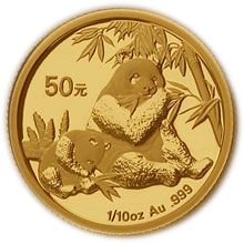 Náhled - Panda 1/10 Oz - Investiční zlatá mince