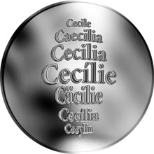 Česká jména - Cecílie - stříbrná medaile