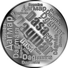 Česká jména - Dagmar - velká stříbrná medaile 1 Oz