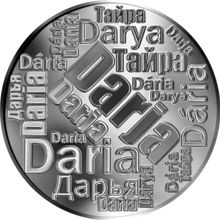 Česká jména - Darja - velká stříbrná medaile 1 Oz