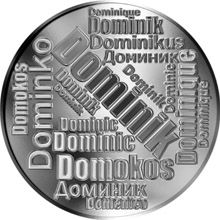Česká jména - Dominik - velká stříbrná medaile 1 Oz