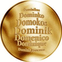 Česká jména - Dominik - zlatá medaile