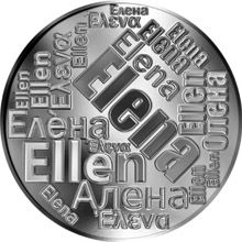 Česká jména - Elena - velká stříbrná medaile 1 Oz