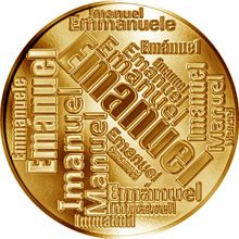 Česká jména - Emanuel - velká zlatá medaile 1 Oz