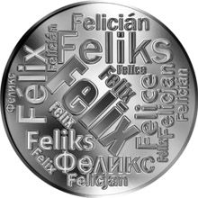 Česká jména - Felix - velká stříbrná medaile 1 Oz