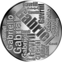 Česká jména - Gabriel - velká stříbrná medaile 1 Oz