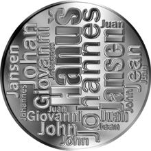 Česká jména - Hanuš - velká stříbrná medaile 1 Oz