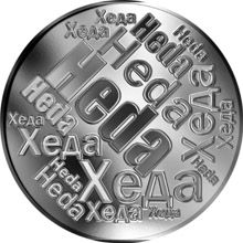 Česká jména - Heda - velká stříbrná medaile 1 Oz