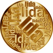 Česká jména - Ida - velká zlatá medaile 1 Oz