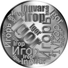 Česká jména - Igor - velká stříbrná medaile 1 Oz