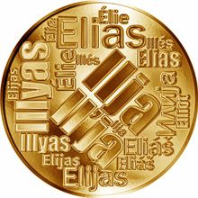 Česká jména - Ilja - velká zlatá medaile 1 Oz