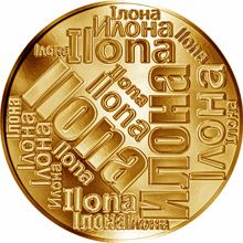 Česká jména - Ilona - velká zlatá medaile 1 Oz