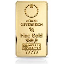 Otevřete Münze Österreich 1 gram - Investiční zlatý slitek