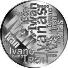 Česká jména - Ivan - velká stříbrná medaile 1 Oz