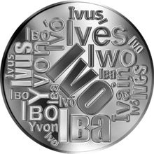 Česká jména - Ivo - velká stříbrná medaile 1 Oz