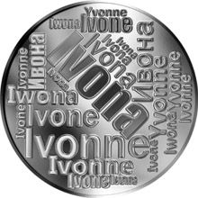 Česká jména - Ivona - velká stříbrná medaile 1 Oz
