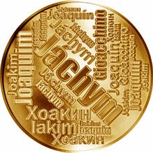 Česká jména - Jáchym - velká zlatá medaile 1 Oz