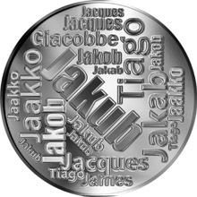 Česká jména - Jakub - velká stříbrná medaile 1 Oz