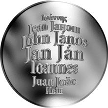 Česká jména - Jan - velká stříbrná medaile 1 Oz