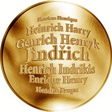 Česká jména - Jindřich - zlatá medaile