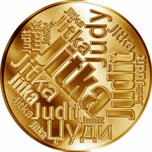 Česká jména - Jitka - velká zlatá medaile 1 Oz