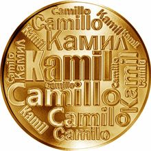 Česká jména - Kamil - velká zlatá medaile 1 Oz