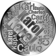 Česká jména - Karel - velká stříbrná medaile 1 Oz