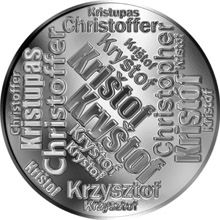 Česká jména - Kryštof - velká stříbrná medaile 1 Oz