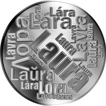 Česká jména - Laura - velká stříbrná medaile 1 Oz