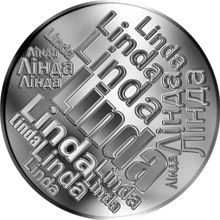 Česká jména - Linda - velká stříbrná medaile 1 Oz
