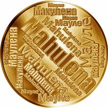 Česká jména - Mahulena - velká zlatá medaile 1 Oz