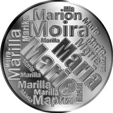 Česká jména - Marie - velká stříbrná medaile 1 Oz