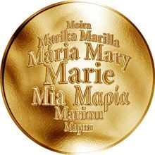 Česká jména - Marie - zlatá medaile