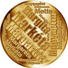 Česká jména - Markéta - velká zlatá medaile 1 Oz