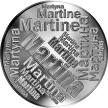 Česká jména - Martina - velká stříbrná medaile 1 Oz