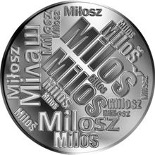 Česká jména - Miloš - velká stříbrná medaile 1 Oz