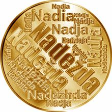Česká jména - Naděžda - velká zlatá medaile 1 Oz